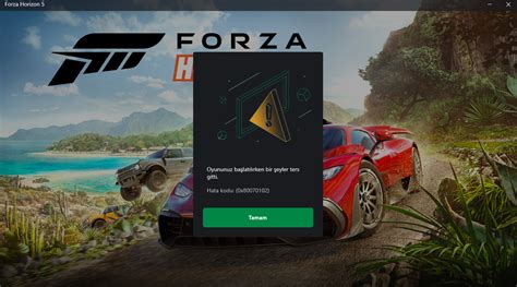 Çözüldü Forza Horizon 5 Bir şeyler ters gitti hatası Technopat Sosyal