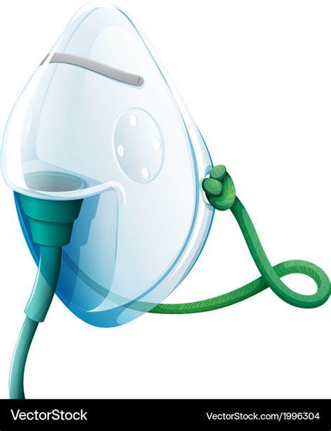 An Oxygen Mask Royalty Free Vector Image VectorStock