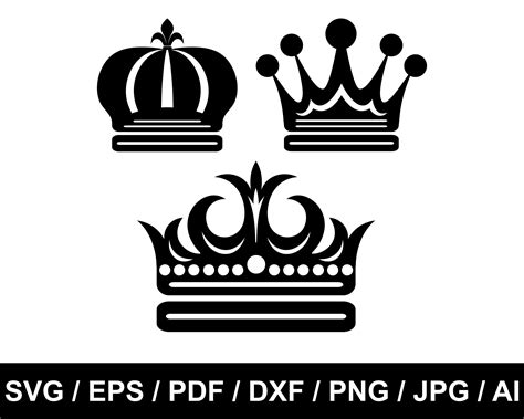 King And Queen Crown Silhouette