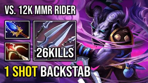 1 Shot Backstab Insane Trick Trade Hard Carry RIKI Vs 12K MMR Pro