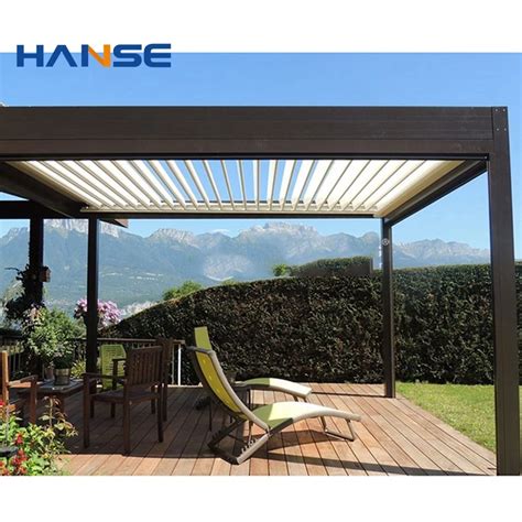 Professional Design Open And Close Waterproof Louver Garden Bioclimatic