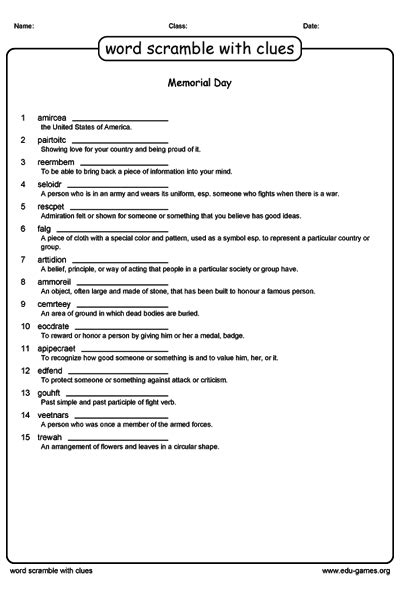 Word Scramble With Clue Maker Free Printable Worksheets Worksheets