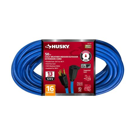 Husky Ft Medium Duty Cold Weather Indoor Outdoor Extension