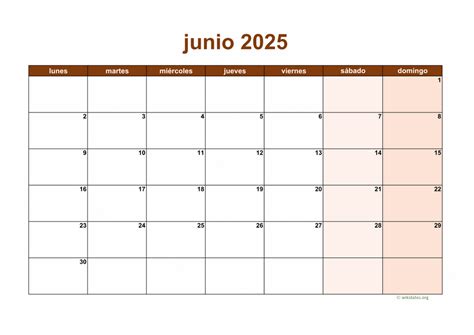 Calendario Pdf Junio 2025 Free Kat Oralia