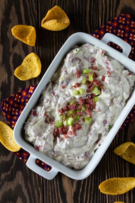 Chipped Beef Dip Garnish With Lemon