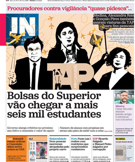 Capa Jornal de Notícias 15 abril 2023 capasjornais pt