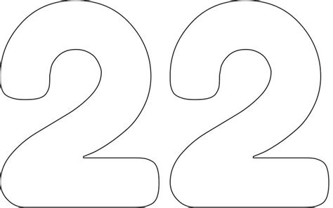 "22" stencil. Print, customize, or make your own free at RapidResizer ...