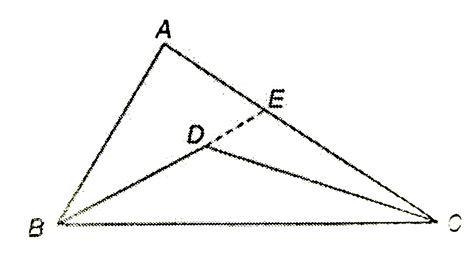 In The Adjoining Figure Abc Is A Triangle And D Is Any Point In Its I