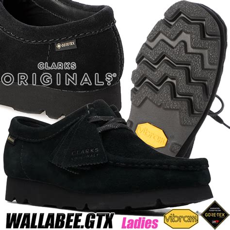 【楽天市場】clarks W Wallabee Gore Tex Black Suede 26169024 クラークス ワラビー ゴアテックス