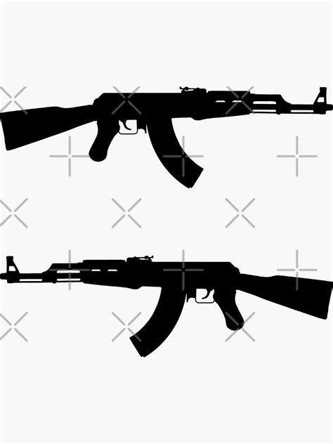 Ak 47 Sticker Pack Sticker Set Black Version Sticker For Sale By