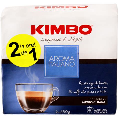 Kimbo Cafea Prajita Si Macinata Aroma Italiano 2x250g Mega Image