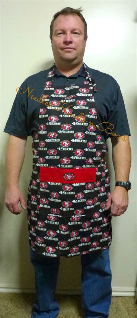 San Francisco 49ers Apron With Pocket Nfl Game Day Apron Novelty