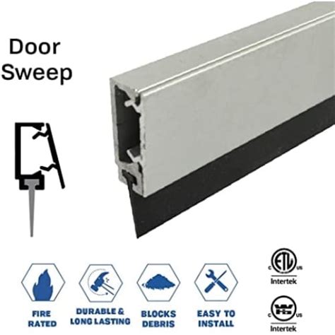 Rubber Door Sweep Surface Mounted Fire Rated Sweep Height Of 5 8