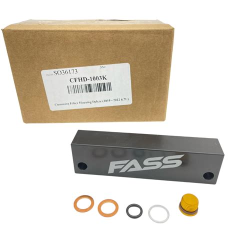 Fass Fuel Filter Housing Delete Kit For 2019 2023 Ram