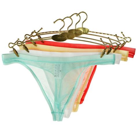 Slip String Sous Vêtements Bikini Culotte G String Taille Basse Transparent eBay