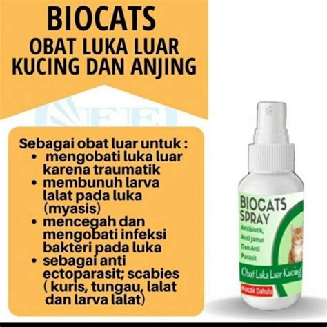 Jual Obat Kucing Luka Luar Basah Spray Untuk Anjing Dan Kucing Cepat