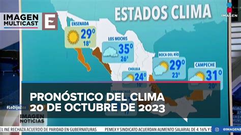 Clima Para Hoy De Octubre De Youtube