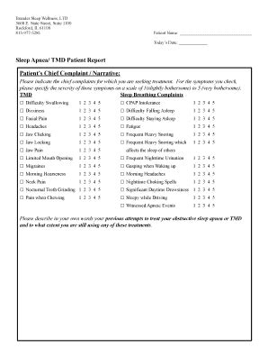 Fillable Online CPAP Intol Epworth Med Release SA Complaints Fax