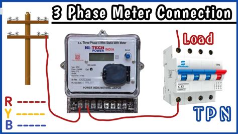 3 Phase Meter Connection 3 Phase Meter Wiring Three Phase Meter