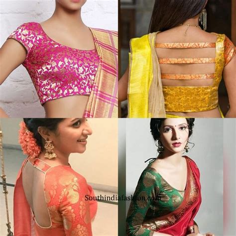 7 Trending Blouse Designs For Pattu Sarees South India Fashion