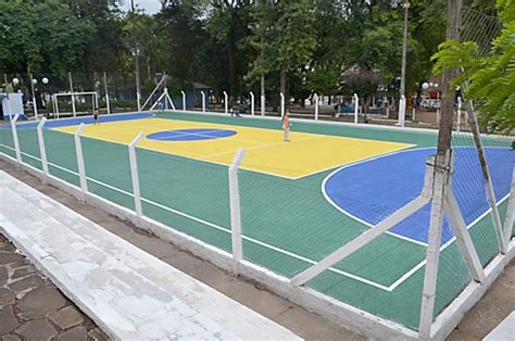 Quadra Esportiva Da Praça Pe João Zanella De Nova Palma Tem Nova