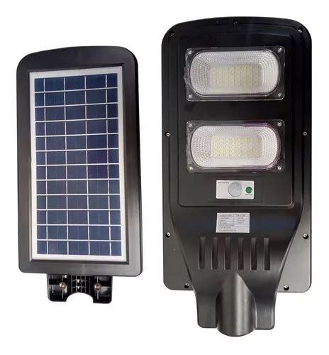 Luminaria Solar Luz Led W Alumbrado Publico Calle Jardin Intemperie