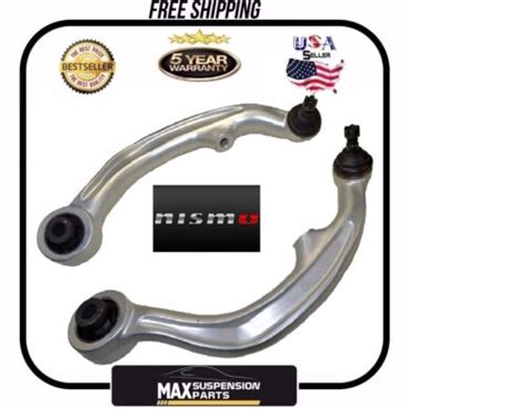 Front Lower Rearward Control Arms W Ball Joints Pair Set For 350z G35 Coupe Ebay