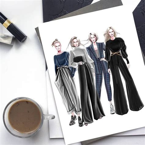 Instagram Fashion Illustration Design Ahvero