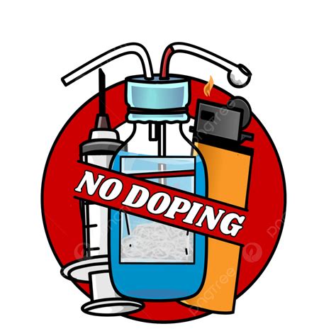 No Drugs Methamphetamine Clip Art Cartoon Vector Illustration Drugs