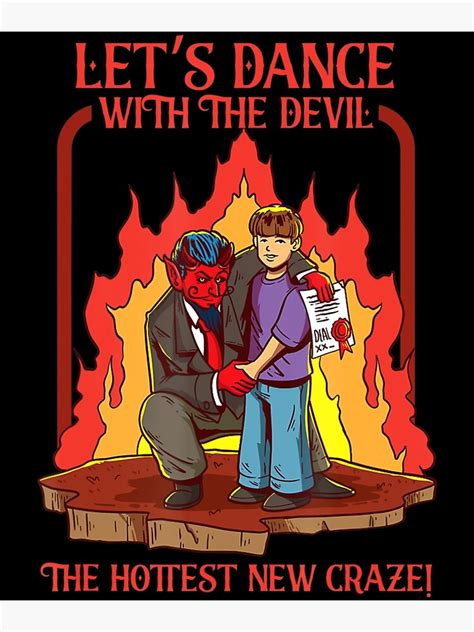 Lets Dance With The Devil 666 Baphomet Poster For Sale By Cobann