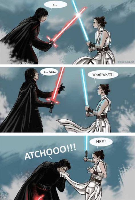 Funny Star Wars The Rise Of Skywalker Comic With Kylo Ren And Rey In