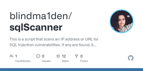 Sqlscanner Sqlinjection Py At Main Blindma Den Sqlscanner Github