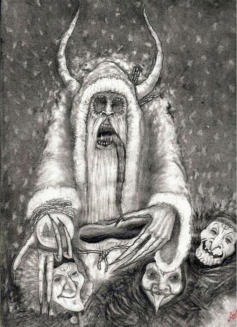 Cool Krampus Drawing Krampus The Christmas Devil Of Austrian And