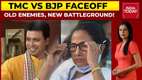 TMC Vs BJP Faceoff In Tripura Old Enemies New Battleground To The