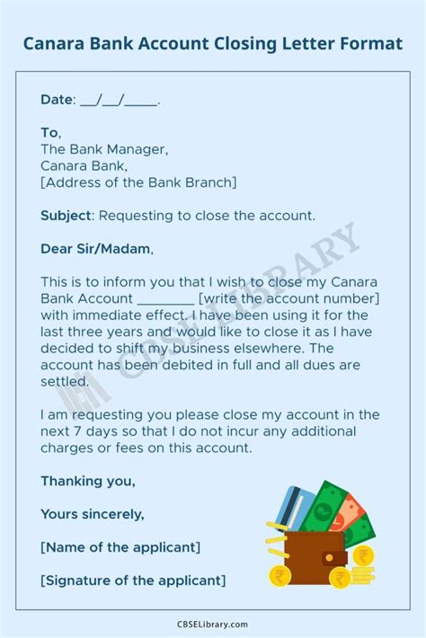 Canara Bank Account Closing Letter How To Write Canara Bank Closing