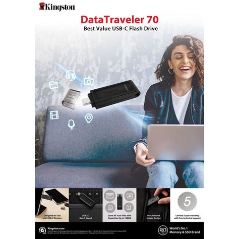 Kingston Gb Datatraveler Usb C Flash Drive Dt Gb Shopee