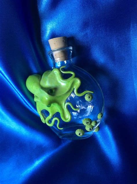 Absinthe Kraken Flask Hip Flask Octopus Sculpture By Etsy Kraken