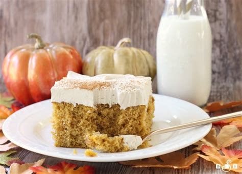 Pumpkin Poke Cake Butter With A Side Of Bread