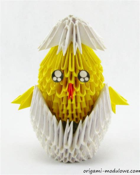 Modular Origami Easter Chicken 1 By Origamimodulowe On Deviantart