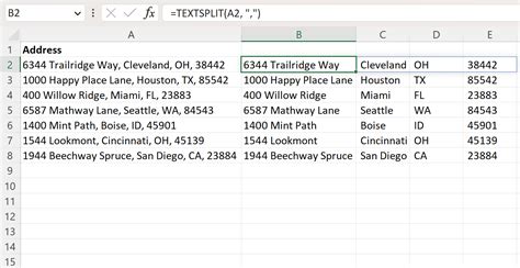 Este Truco De Excel Te Har Ahorrar Tiempo Divide Tus Direcciones En