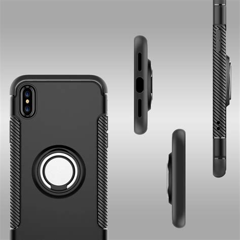 Mobigear Armor Ring Apple IPhone X Hoesje Hardcase Backcover Shockproof