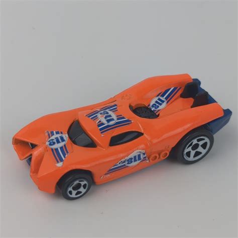 2009 Hot Wheels Orange Race Car 118 Made For Mcdonald S Made In Vietnam Ebay