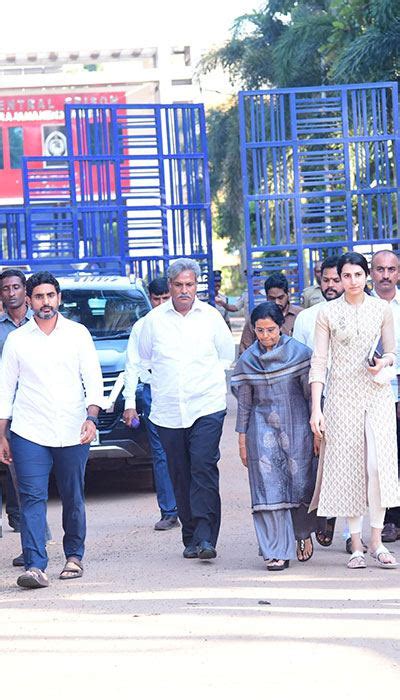 Photos: Nara Lokesh Visits CBN Along With Family