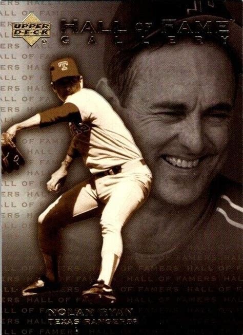 2001 Upper Deck Hall Of Famers Nolan Ryan Hall Of Fame Gallery G10 EBay