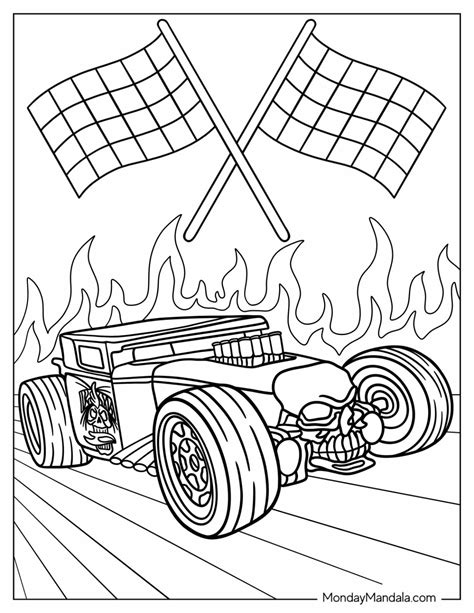 Hot Wheels Coloring Pages Free Pdf Printables In Coloring