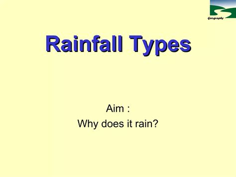 Types Of Rainfall Ppt