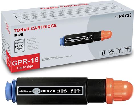 Amazon 1 Pack GPR 16 9634A003AA Black Toner Cartridge High Yield