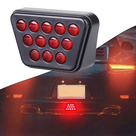 Lampe antibrouillard pour voiture Style F1 LED rouge 3ème et