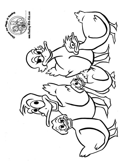 Five little ducks coloring pages download and print for free