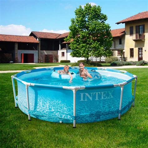 Piscina Fuori Terra Rotonda Intex Beachside Metal Frame X Cm